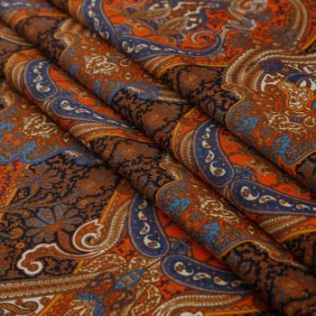 Шерсть плательная Etro 066-19123 корица принтованный