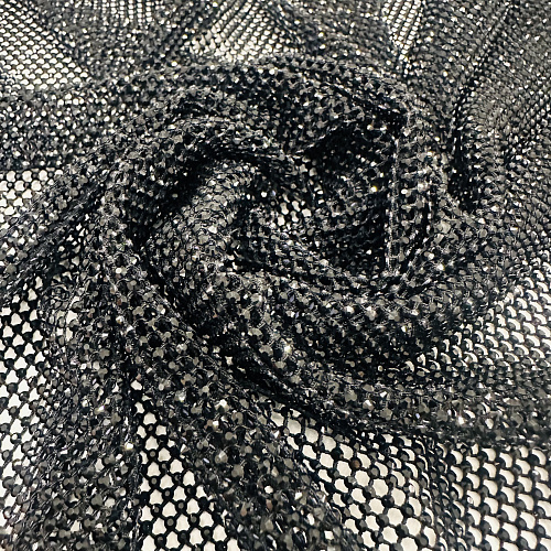 Сетка со стразами Swarovski 050-20870 черный