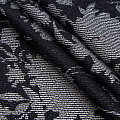 Коттон стрейч 063-17025 черный принтованный