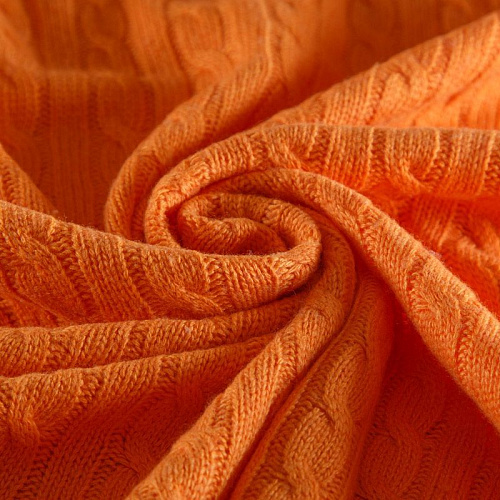 Трикотаж вязаный 056-16671 апельсиновый