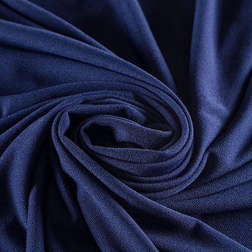 Джерси 014-03343 темно-синий однотонный