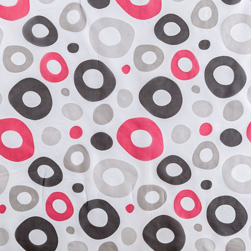 Тюль капрон Т292-01-223 белый принтованный