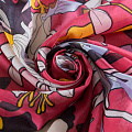 Батист 003-12208 розовый принтованный