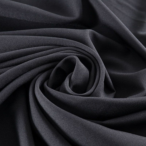 Габардин 011-01682 черный однотонный
