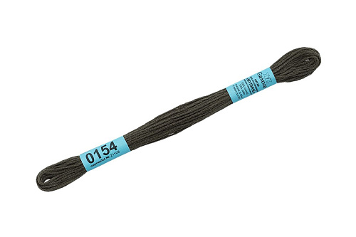 Нитки для вышивания Gamma мулине 8 м 0154 темно-серый