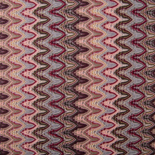Трикотаж ажурный Missoni 056-20126 бордо мультиколор