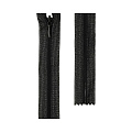 Молния спираль потайная YKK 20 см на сетке н/р черный YKK-20-5801