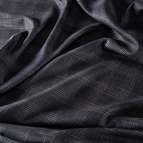 Ткань костюмная Armani 025-19799 серый клетка
