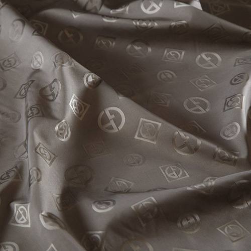 Ткань плащевая Armani 042-16568 темное-серебро