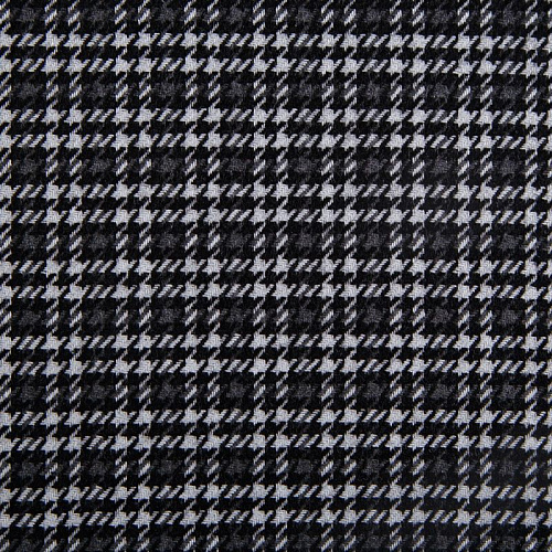 Ткань костюмная 025-14423 черно-белый клетка