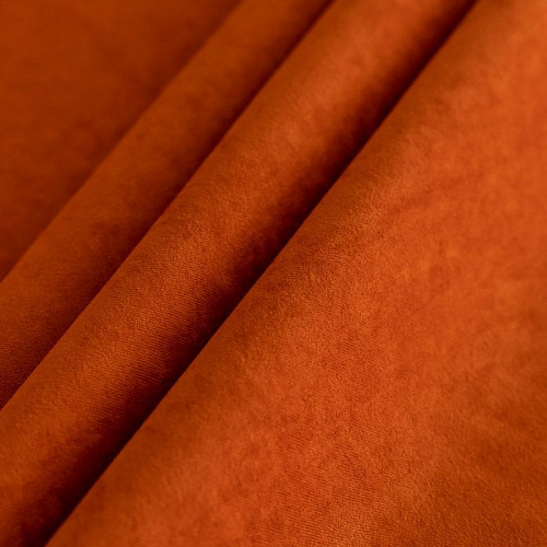 Замша портьерная h-290 см Т417-02-34 терракотовый однотонный