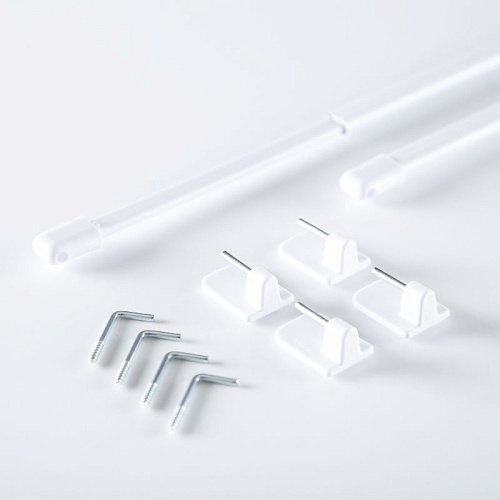Мини-карниз "Кафе" 100-120 см 61.00.10.100 белый