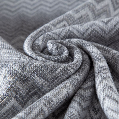 Трикотаж шерстяной вязаный Missoni 056-19776 бело-серый